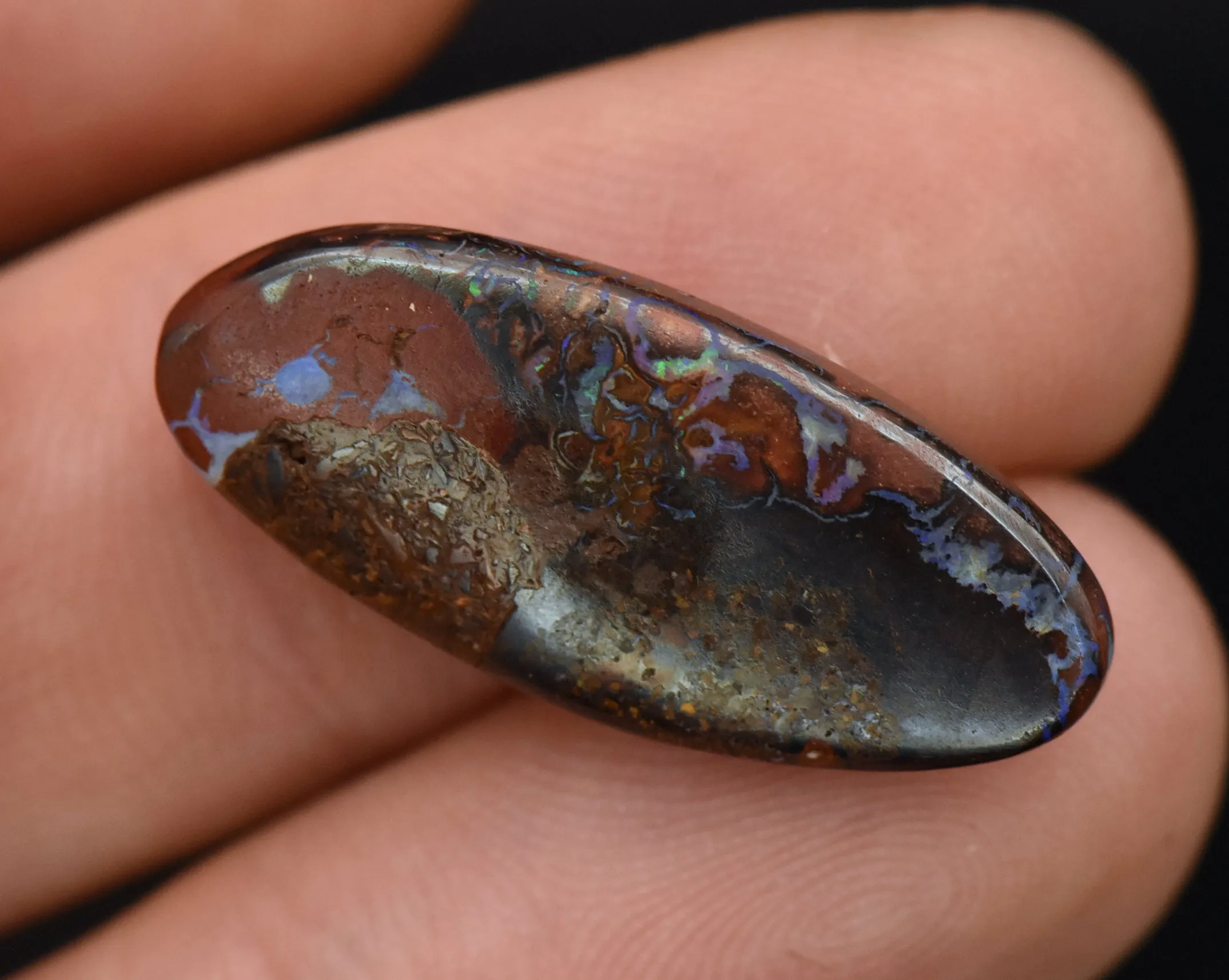 Yowah Boulder Opal Oval Cabochon - 2.4g