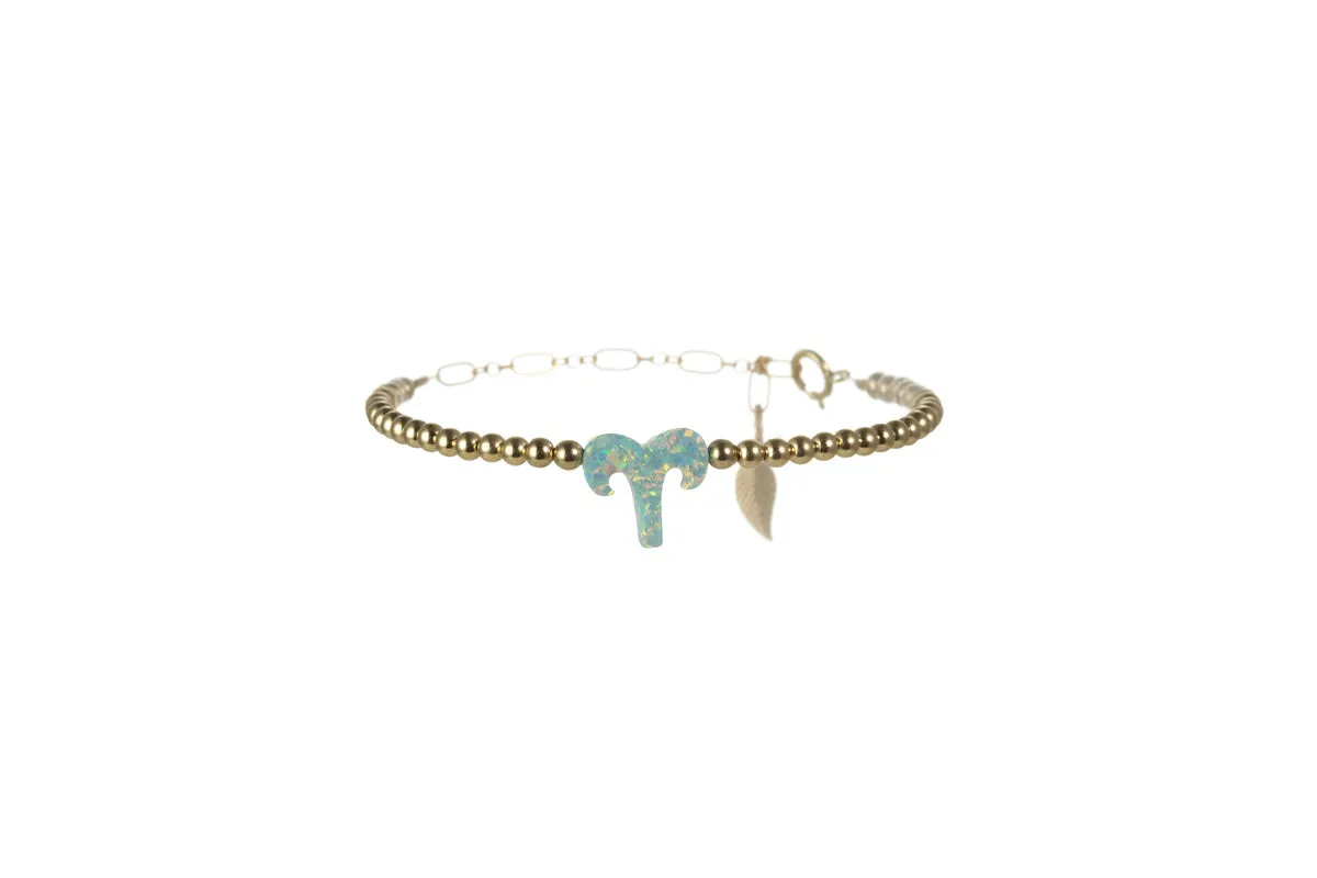 ZODIAC SIGN OPAL BRACELET